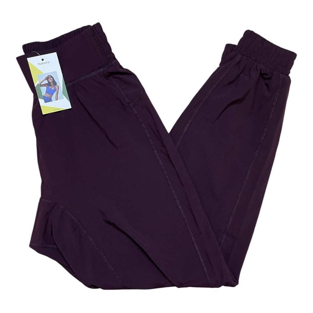 Halara | Dark Berry Purple High-Waisted Jogger Pants